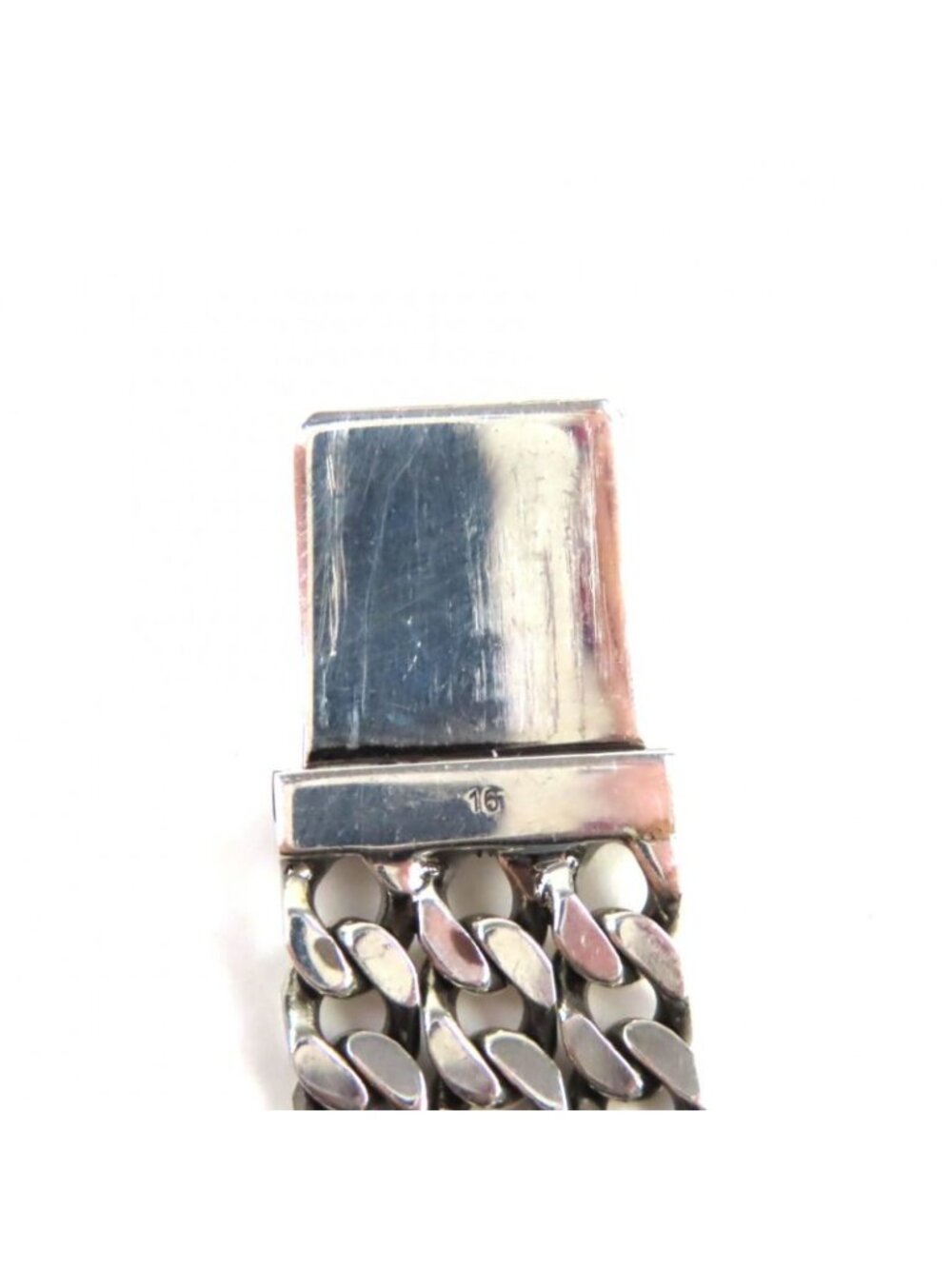 Gucci Ghost Skull GG Pattern Triple Chain Bracelet Silver - Picture 7 of 8